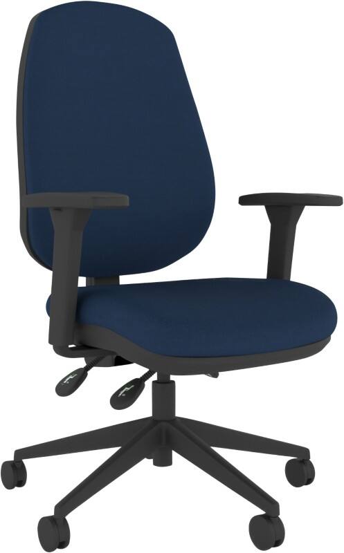 Energi-24 Synchro Tilt Ergonomic Office Chair with Adjustable Armrest and Seat Air-Care Blue