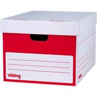 Viking Archive Box Red 37.2 x 46.9 x 29.8 cm Pack of 4