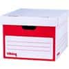 Office Depot Self Assembly Archive Box Red 34.9 (W) x 41.2 (D) x 26.2 (H) cm Pack of 10