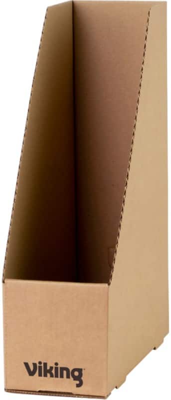 Viking Magazine File Cardboard A4 Brown Pack of 10