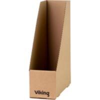 Viking Magazine File Cardboard A4 Brown Pack of 10