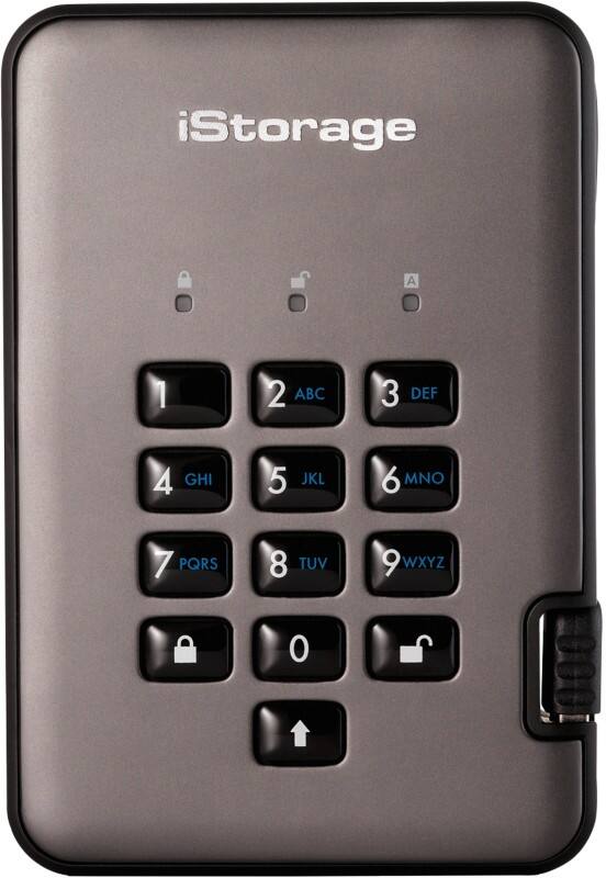 iStorage 500 GB External HDD PRO2 USB-A 3.1 Silver