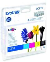 Brother LC970VALBP Original Ink Cartridge Black, Cyan, Magenta, Yellow Pack of 4 Multipack