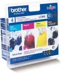 Brother LC980 Original Ink Cartridge Black, Cyan, Magenta, Yellow Pack of 4 Multipack