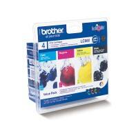 Brother LC980 Original Ink Cartridge Black, Cyan, Magenta, Yellow Pack of 4 Multipack