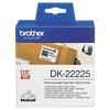 Brother QL Label Roll Authentic DK-22225 DK-22225 Adhesive Black on White 38 mm