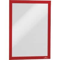DURABLE DURAFRAME A4 Display Frame Adhesive, Magnetic Red 487203 23.4 x 0.6 x 32.6 cm Pack of 2
