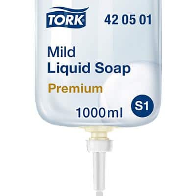 Tork Premium Mild Hand Soap Liquid Fresh Scent S1 Light Yellow 420501 1 L
