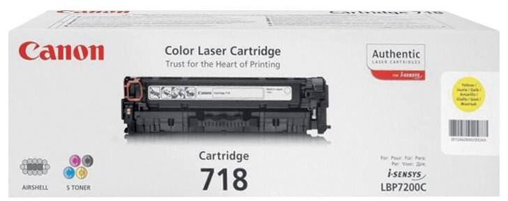 Canon 718Y Original Toner Cartridge Yellow