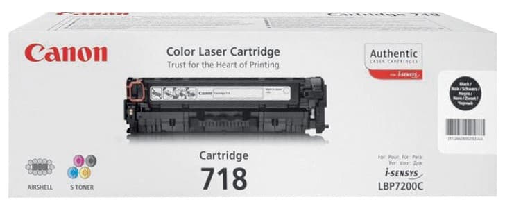 Canon 718BK Original Toner Cartridge Black