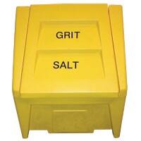 Dandy’s Salt Grit Bin 200 L Weatherproof with Lockable Lid Yellow