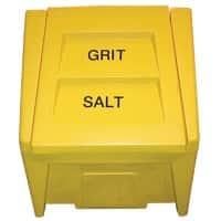 Dandy’s Salt Grit Bin 200 L Weatherproof with Lockable Lid Yellow