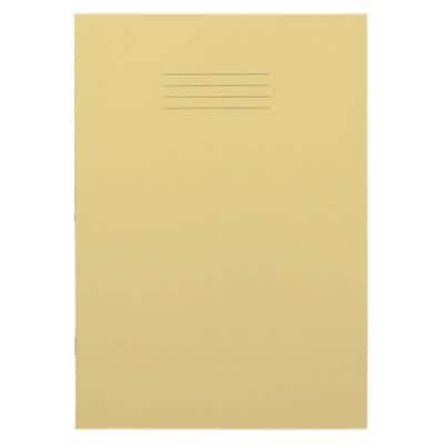 Exercise Books A4 Squared 80 Pages Yellow 210 (W) x 297 (H) mm Pack of 50