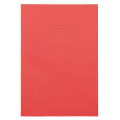Exercise Books A4 Ruled 48 Pages Red 210 (W) x 297 (H) mm Pack of 100