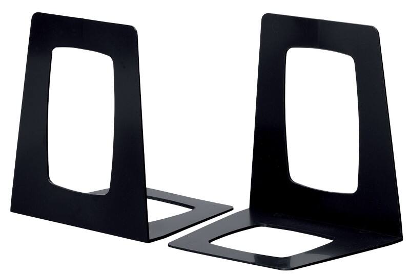 Djois Re-Solution Book Ends Black 13.8 x 15.6 x 17.8 cm Pack of 2
