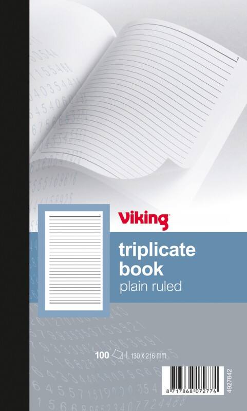 Viking Triplicate Book Special format Perforated 300 Sheets