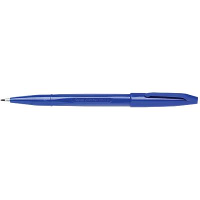 Pentel Sign Pen Fibre Tipped Broad 1.0 mm Blue Pack of 12