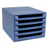 Exacompta Drawer Unit 221101D Polypropylene Blue 28.4 x 38.7 x 21.8 cm