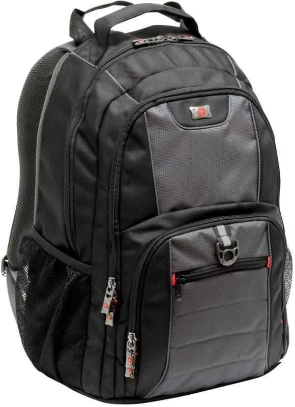 Wenger Laptop Backpack Pillar 16 Inch Polyester Black, Grey 38 x 25 x 48 cm