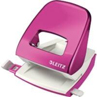 Leitz NeXXt WOW Metal 2 Hole Punch 5008 30 Sheets Pink