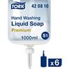 Tork Premium S1 Hand Soap Liquid Transparent 420810 1 L Pack of 6