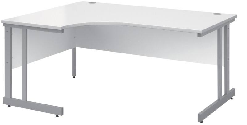 Dams International Momento Left Hand Corner Desk Corner Cantilever 1,600 (W) x 1,200 (D) x 725 (H) mm MFC (Melamine Faced Chipboard)