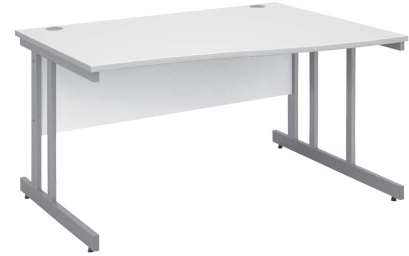 Dams International Momento Desk Freeform Cantilever 1,400 (W) x 990 (D) x 725 (H) mm MFC (Melamine Faced Chipboard)