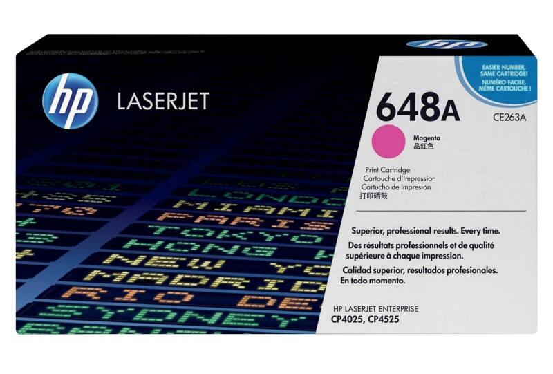 HP 648A Original Toner Cartridge CE263A Magenta
