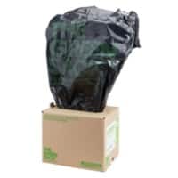 The Green Sack heavy-duty compactor sacks black 1168 x 864 mm (h x w) 15 kg capacity 40 per box