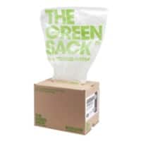 The Green Sack medium-duty refuse sacks clear 965 x 737 mm (h x w) 10 kg capacity 75 per box