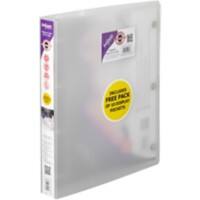 Snopake Presentation Ring Binder Polypropylene A4 4 ring Transparent