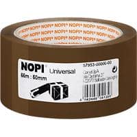 Nopi Packaging Tape Brown 50 mm (W) x 66 m (L) Polypropylene Universal