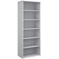 Dams International Bookcase with 5 Shelves Melamine Universal 800 x 470 x 2140mm White