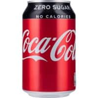 Coca-Cola Zero Soft Drink Can 330ml Pack of 24