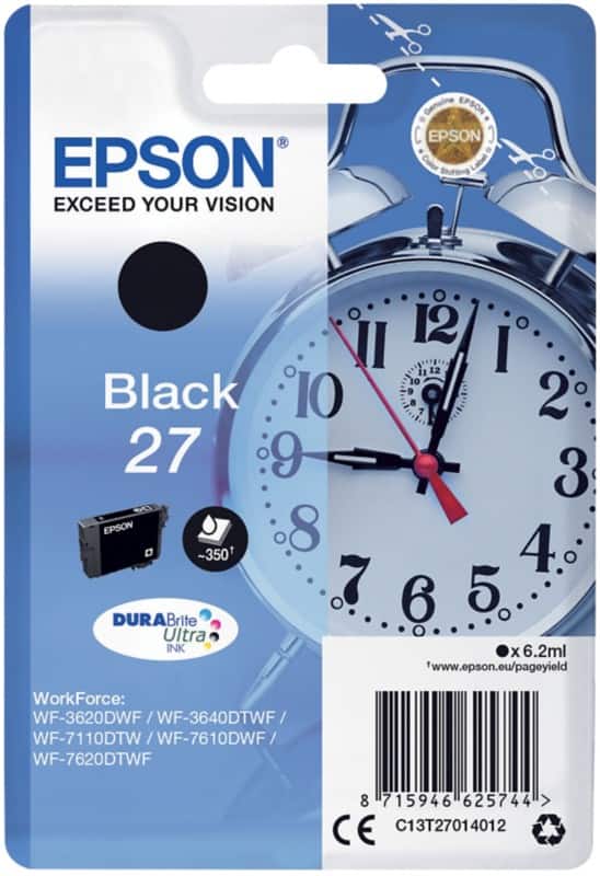 Epson 27 Original Ink Cartridge C13T27014012 Black
