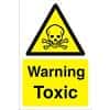 Warning Sign Toxic PVC 60 x 40 cm
