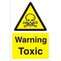 Warning Sign Highly Flammable Freestanding PVC (Polyvinyl Chloride) 45 x 60 cm