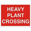 Warning Sign Heavy Plant Crossing Fluted Board 30 x 40 cm