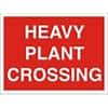 Warning Sign Heavy Plant Crossing Fluted Board 45 x 60 cm