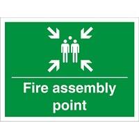 Construction Sign Assembly Point PVC 30 x 40 cm