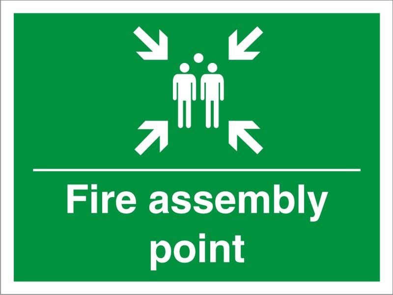 Sign Assembly Point Freestanding Corrugated Board 30 x 40 cm