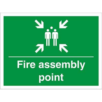 Construction Sign Assembly Point Fluted Board 30 x 40 cm