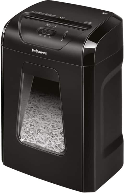 Fellowes Powershred Shredder 11 Sheets Cross Cut Security Level P-4, T-4 19 L 12C