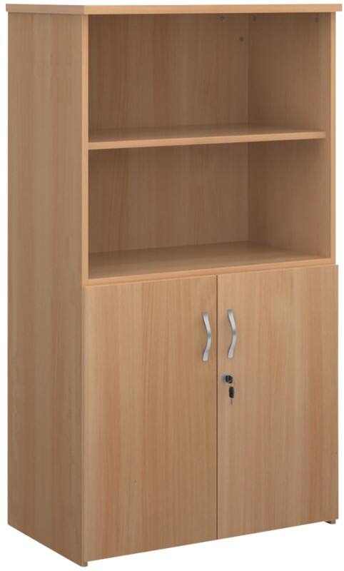 Dams International MFC (Melamine Faced Chipboard) Combination Unit 3 Shelves 800 x 470 x 1,440 mm Brown Beech