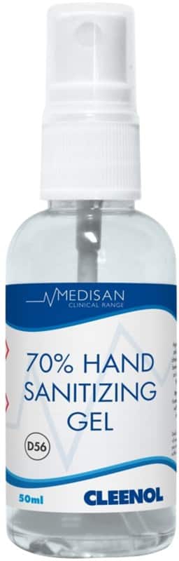 Cleenol Medisan Hand Sanitizing Gel Alcohol Based 50ml