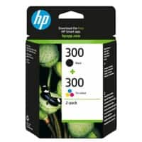 HP 300 Original Ink Cartridge CN637EE Black, Cyan, Magenta, Yellow Multipack Pack of 2