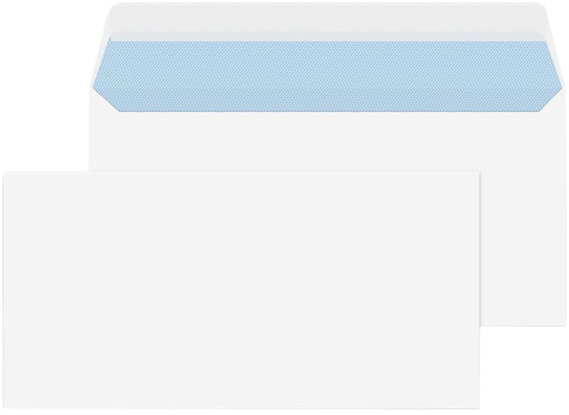 Viking DL Peel and Seal Envelopes White 220 (W) x 110 (H) mm Plain 90 gsm Pack of 100