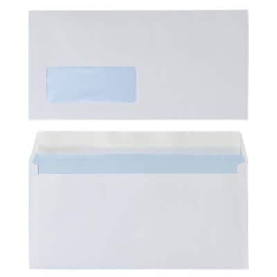 Viking DL Envelopes 110 x 220 mm Peel and Seal Window 90g/m² White Pack of 100