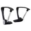 Niceday Fixed Armrests Black Pack of 2