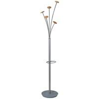 Alba Coat Stand PMFEST 38 x 350 x 1870mm Silver Grey